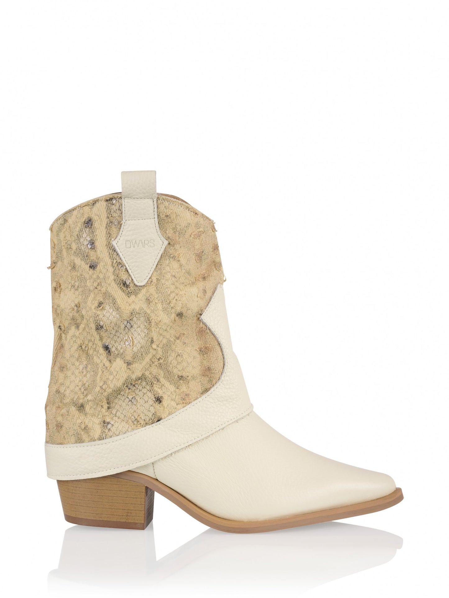 TIRANA snake - Westernlaarzen | Off white