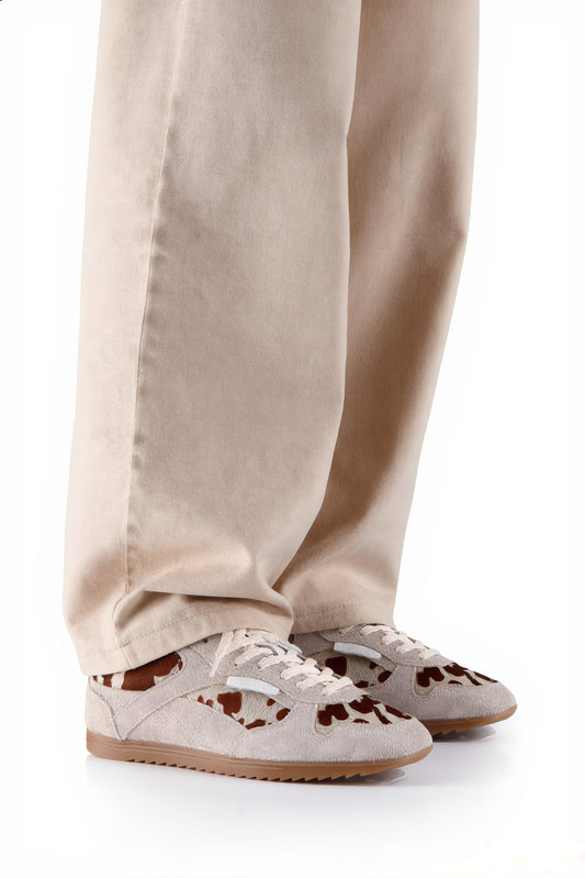 TULA cow hair on - Sneakers | Sand / Off white