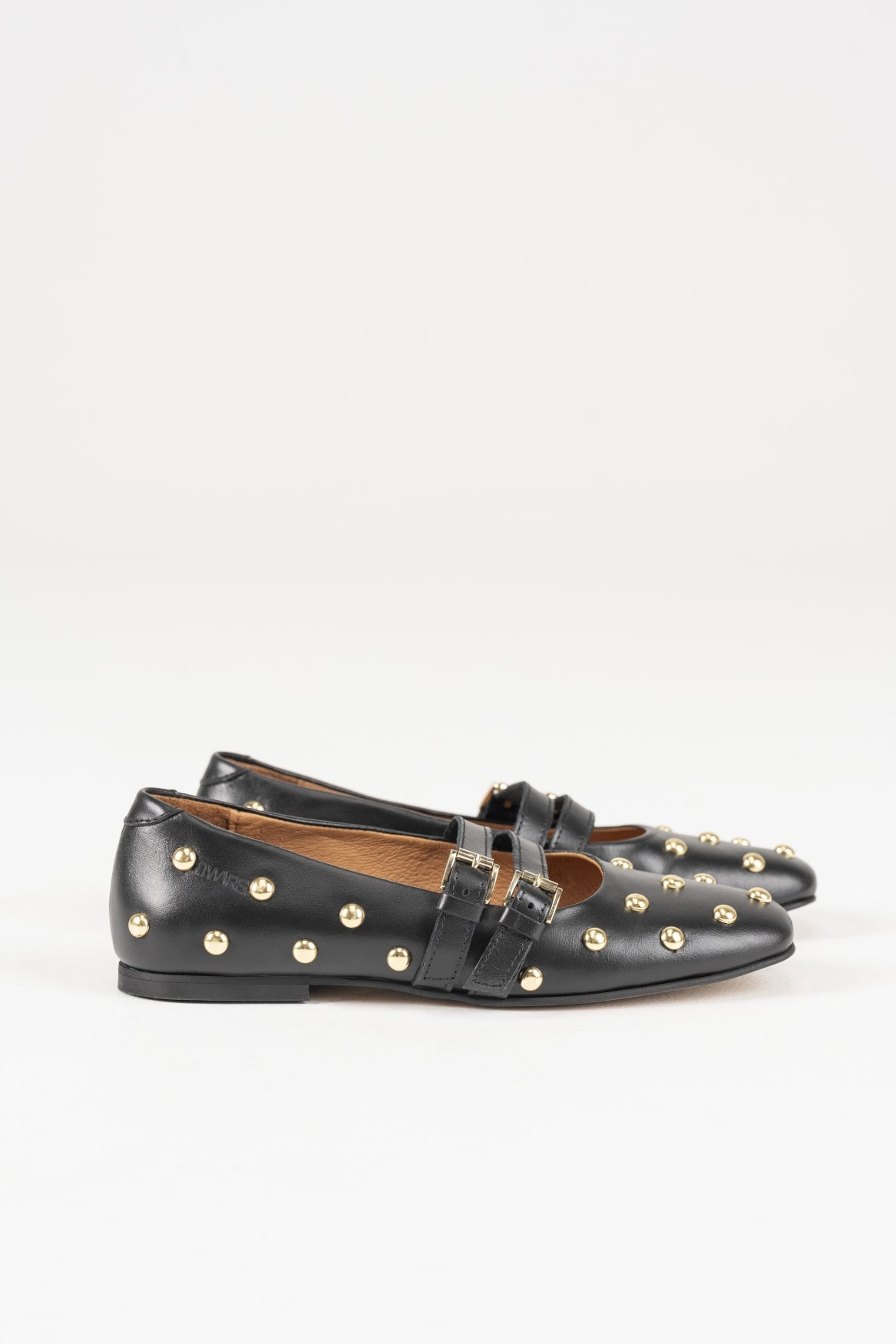 VALLETTA studs leer - Ballerina's | Black