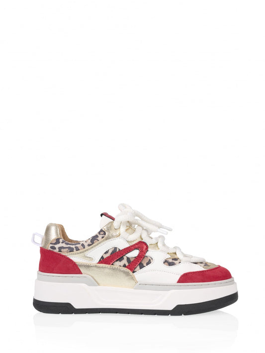 WALTON leopard - Sneakers | Red / Champagne