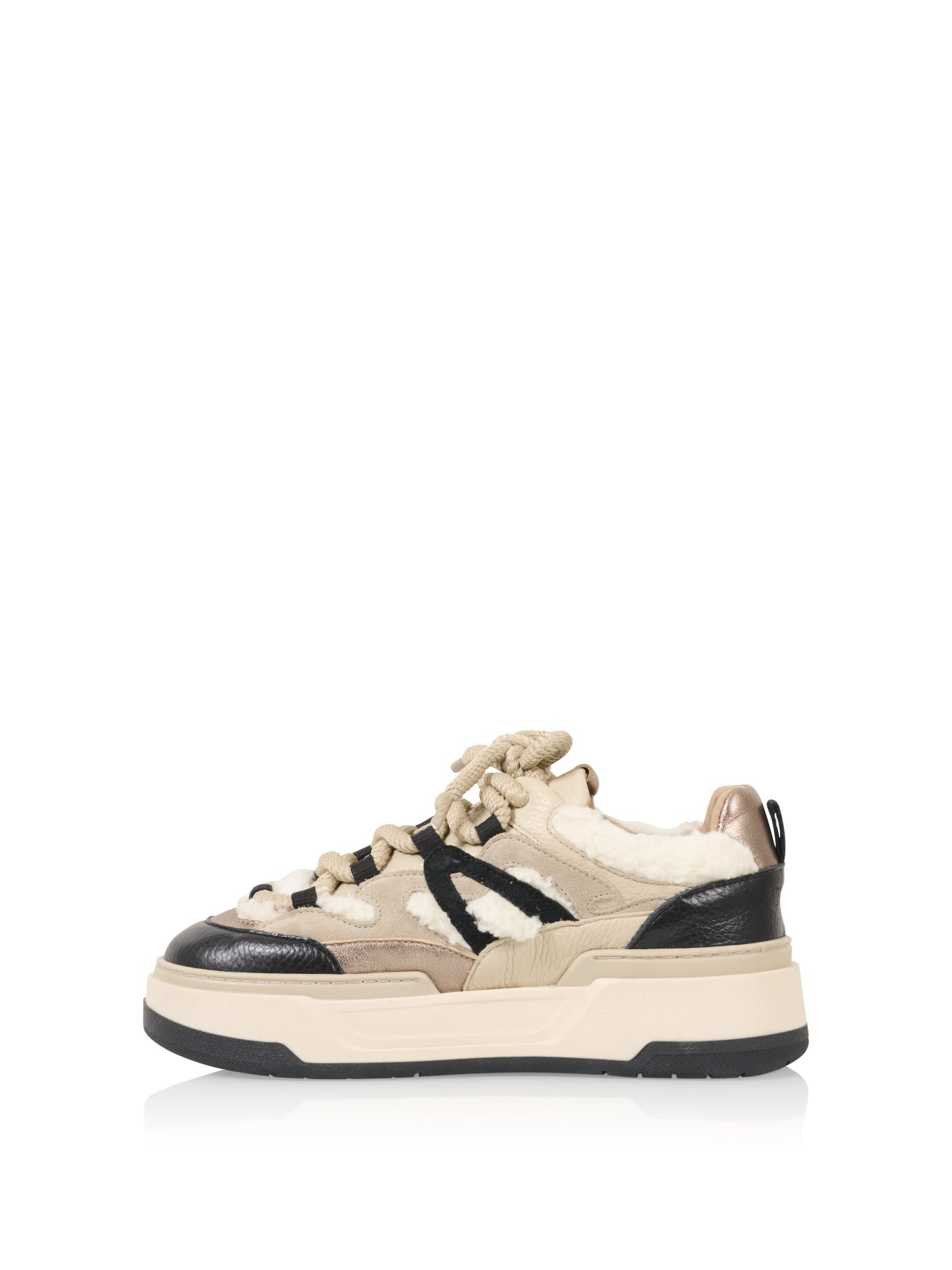 WALTON teddy - Sneakers | Black / Stone
