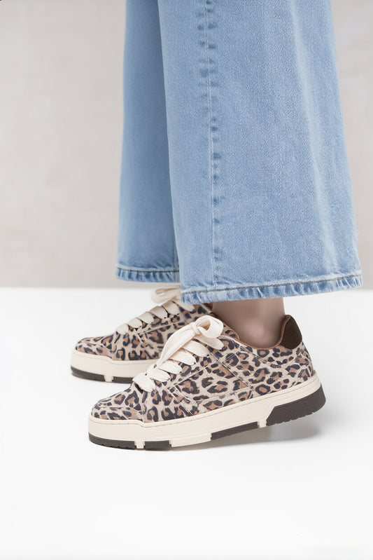 WHITBY leopard - Sneakers | Sand / Drk. Brown
