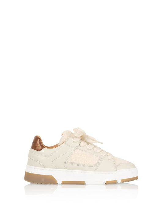 WHITBY teddy - Sneakers | Off white / Bronze
