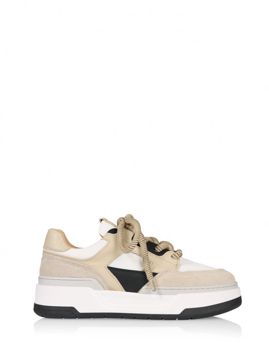 WINTON leer - Sneakers | White / Sand