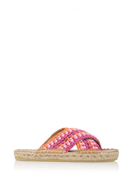 CASABLANCA knitted - Slippers | Orange / Pink