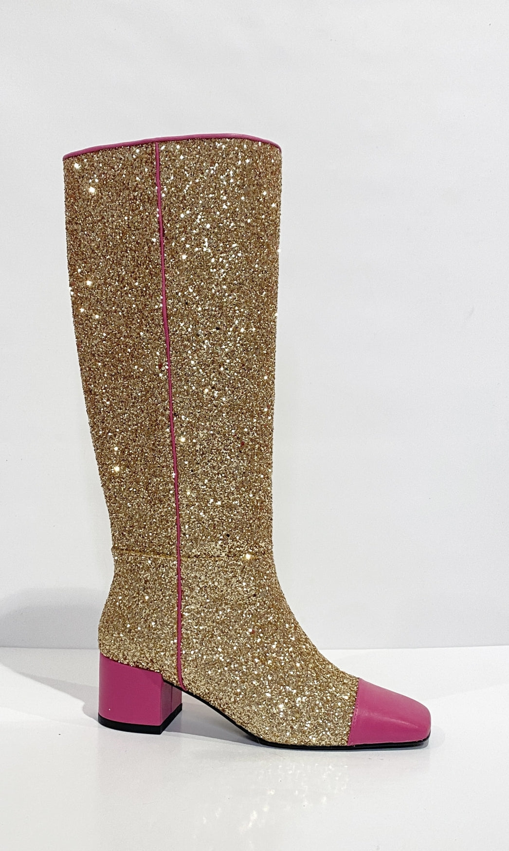 DAZZLE sparkling (DWRS X RAMIJNTJE) - Laarzen | Champagne / Pink