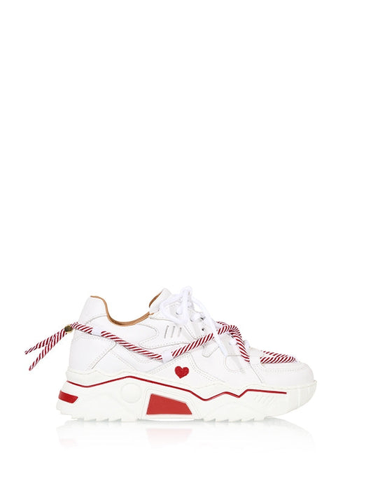 JUPITER heart - Sneakers | White / Red