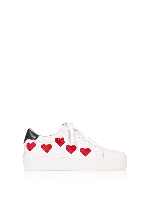KENIA hearts - Sneakers | White / Red